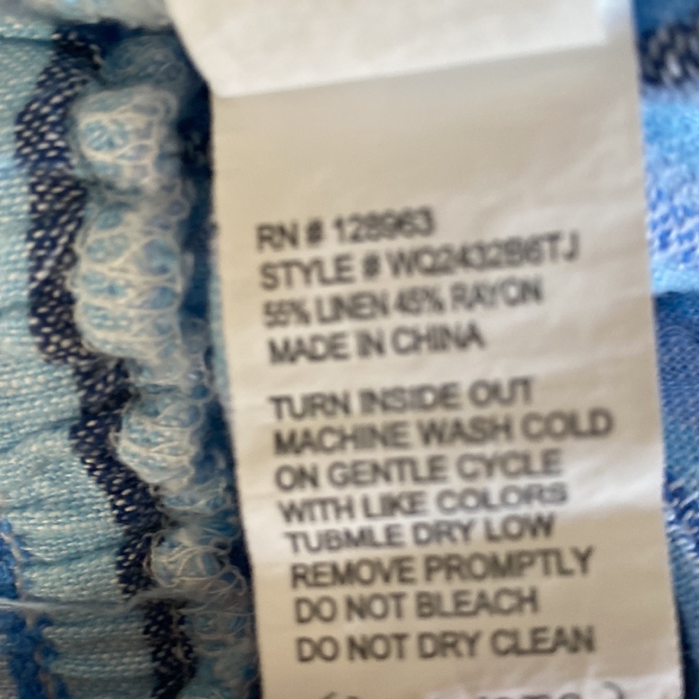 Wide Leg Breezy Linen Cargo Pants - Picture 6 of 7